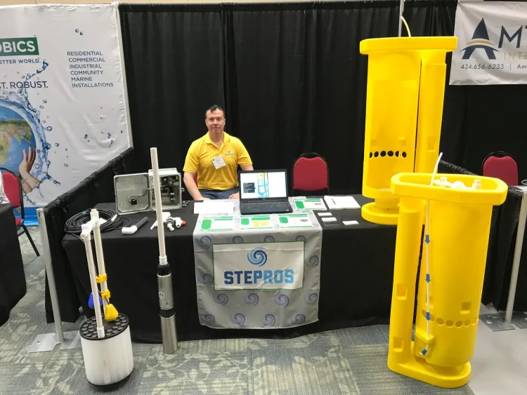 Stepros booth at the Alabama Onsite Wastewater Conference